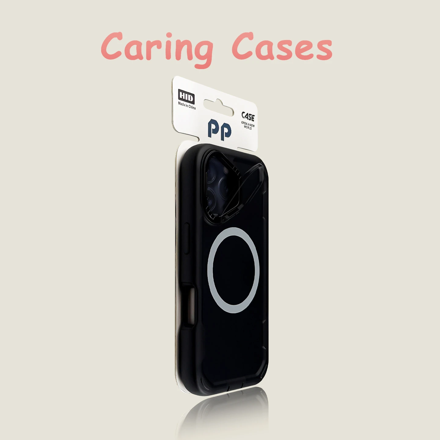 

For iPhone 17 Pro Max Case Black Magnetic Matte Airbag Shockproof Stand Compatible with iPhone 16 15 14 13 12 11