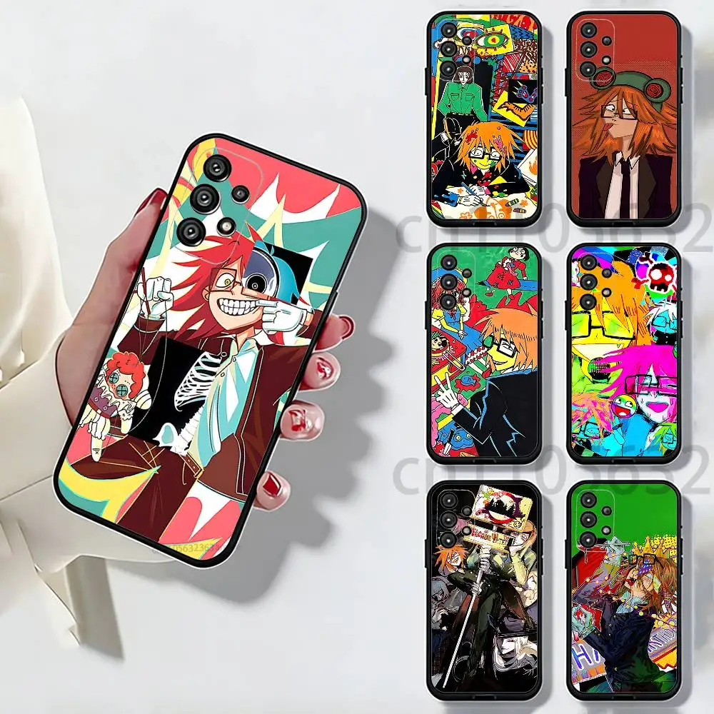 Randal's Friends Ranfren Anime Phone Case For Samsung S25,24,21,22,23,S30,Ultra,S20,Plus,Fe,Lite,Note,S10,S9,Black Soft Shell