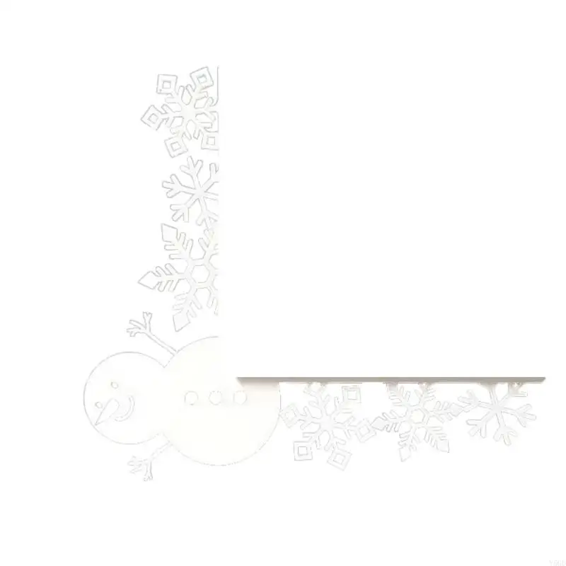 Y5GD Upgrades Metall Christmas Door Corner Decors mit einzigartigen Designs Langer SERVE