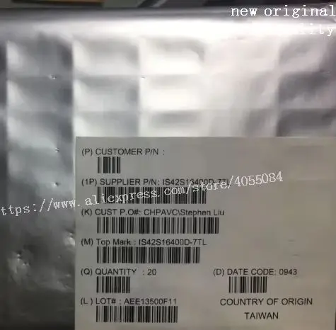 

2PCS IS42S16400D-7TL IS42S16400D IS42S16400 IS42S Brand new and original chip IC