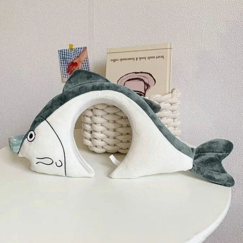 أربطة شعر على شكل سمك السلمون للنساء ، رسوم كرتونية لطيفة ، غسيل الوجه ، إكسسوارات شعر الحيوانات ، إبداعية ، الصيف ، 1-10 *