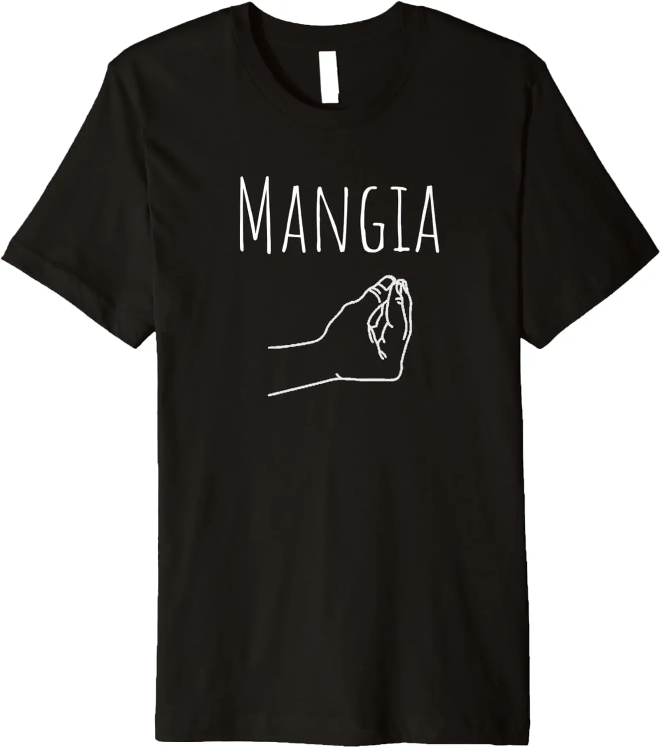 Mangia Words in Italian Funny Quote Italy Gift Premium T-Shirt