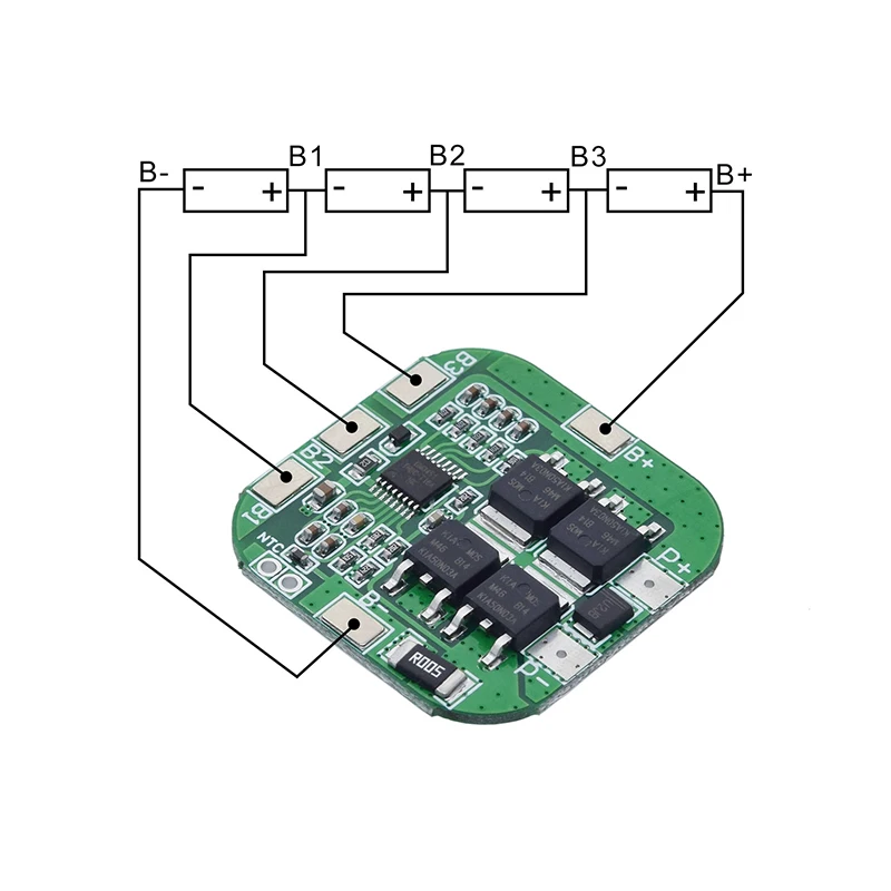 Placa de proteção de bateria empresarial 14.8v/16.8v 20a, placa de proteção bms pcm para bateria de lítio licoo2 limn2o4 18650 li