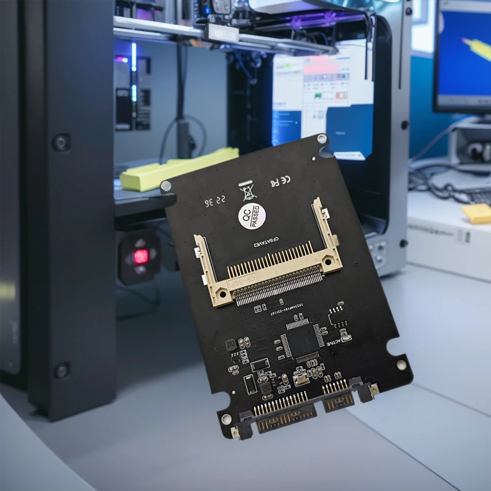 

Конвертер жесткого диска CF 50Pin на 2,5 SATA 22Pin с поддержкой CF I/II CF на 2,5/3,5-дюймовую карту адаптера SATA для настольного ноутбука