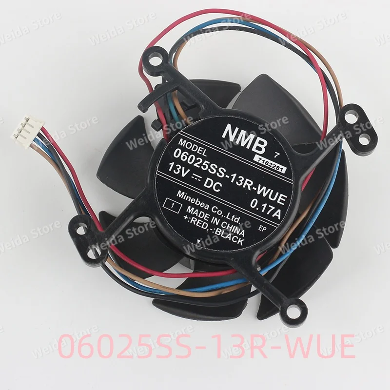

cooling fan New original NMB 48V DC 13V 0.17A AC EC 6025 60X60X25MM four-wire Projector Inverter 06025SS-13R-WUE