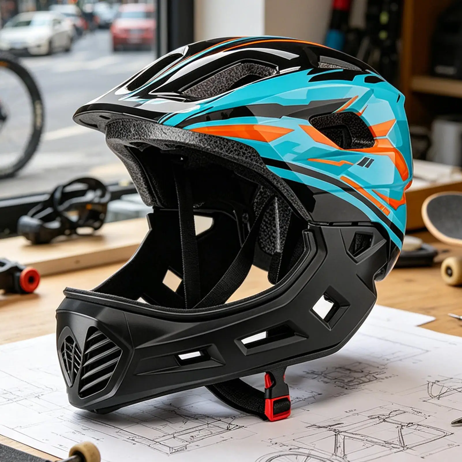 Skateboard Helmet Breathable Adjustable Fit Bike Helmet For Cycling For Kid Boys Girls Children Skateboarding Roller Skating
