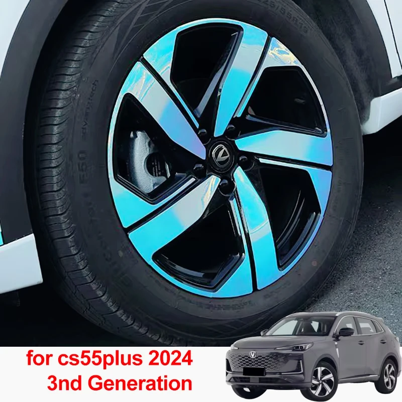

Uni S 1 комплект для Changan Cs55 Plus 2024 2025 (три поколения Cs55plus) наклейки на ступицу колеса UNI-S
