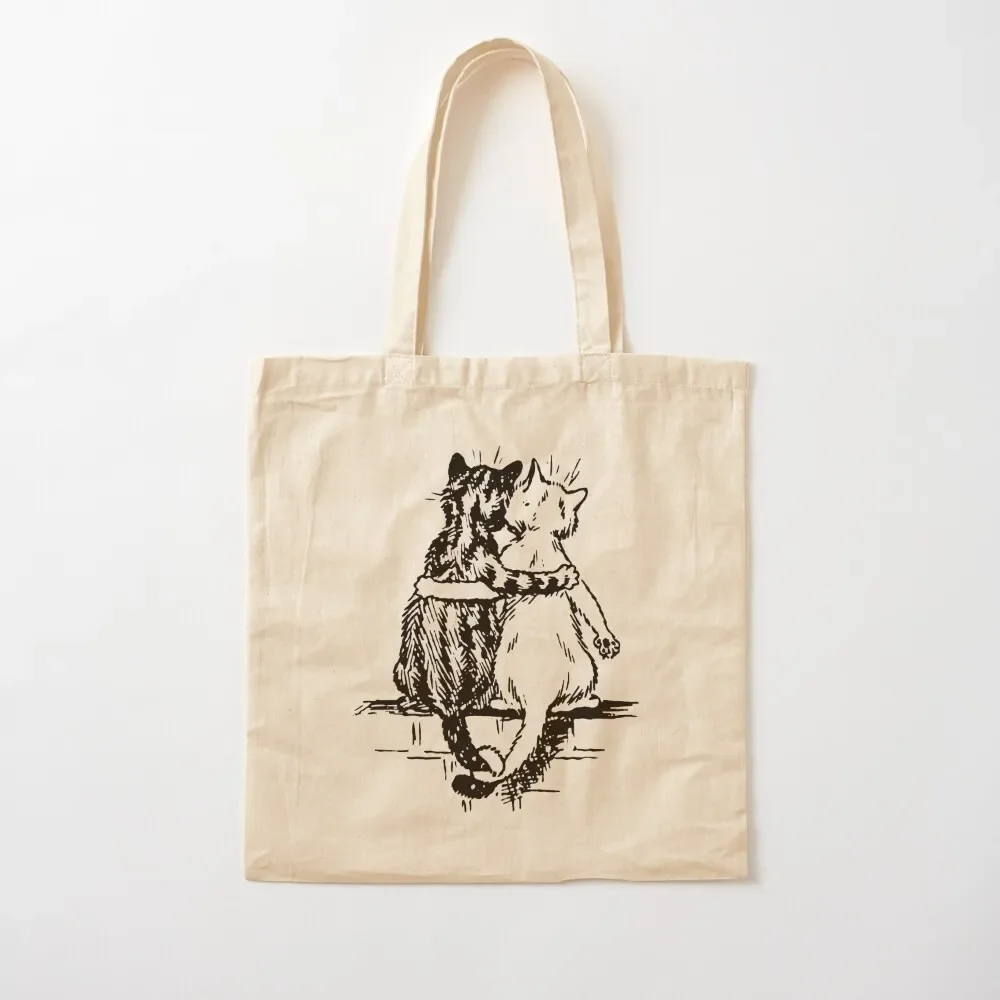 

Vintage Wain Cat Tails Art Tote Bag Custom bag Women's bag