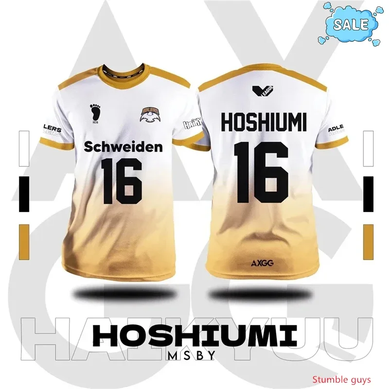 

Haikyuu Volleyball Club Nekoma Uniform T-shirt Anime Kuroo Tetsurou Kozume Cosplay Men Fashion Kids Boys Clothes Sport Tee