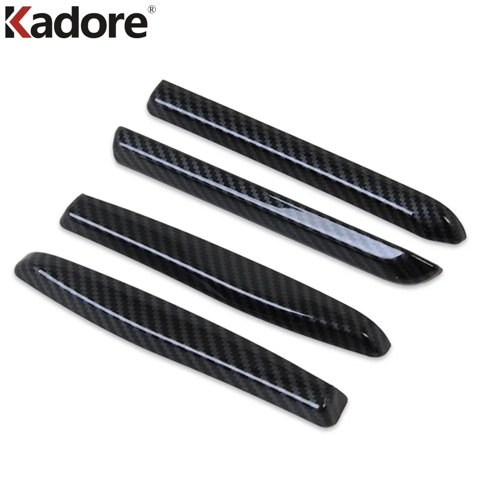 For Tesla MODEL S 2017-2020 Carbon Fiber Car Door Decoration Moulding Cover Trim Strip Protection Stickers Interior Accessories