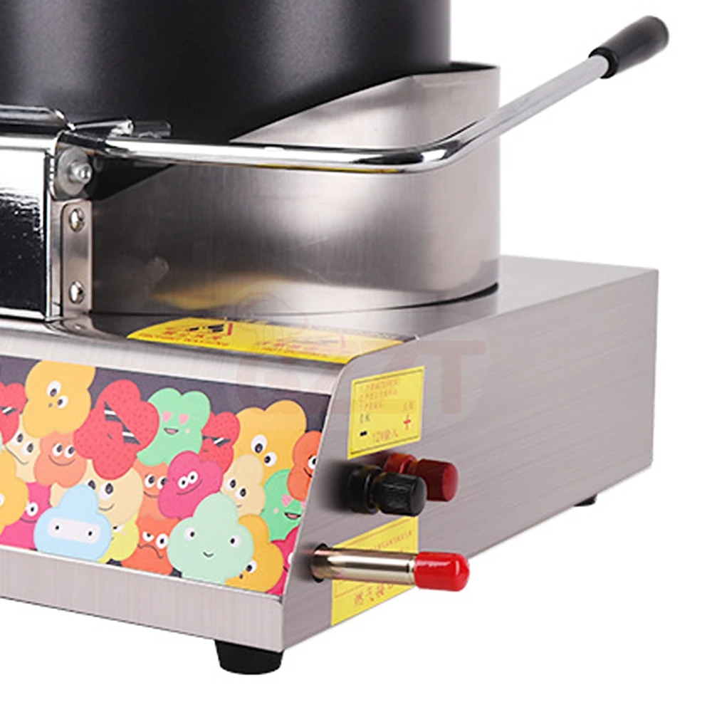 Небольшая настольная промышленная газовая коммерческая машина для попкорна с карамельными шариками для продажи, популярный чайник, кукурузная попкорн, газовая машина для попкорна