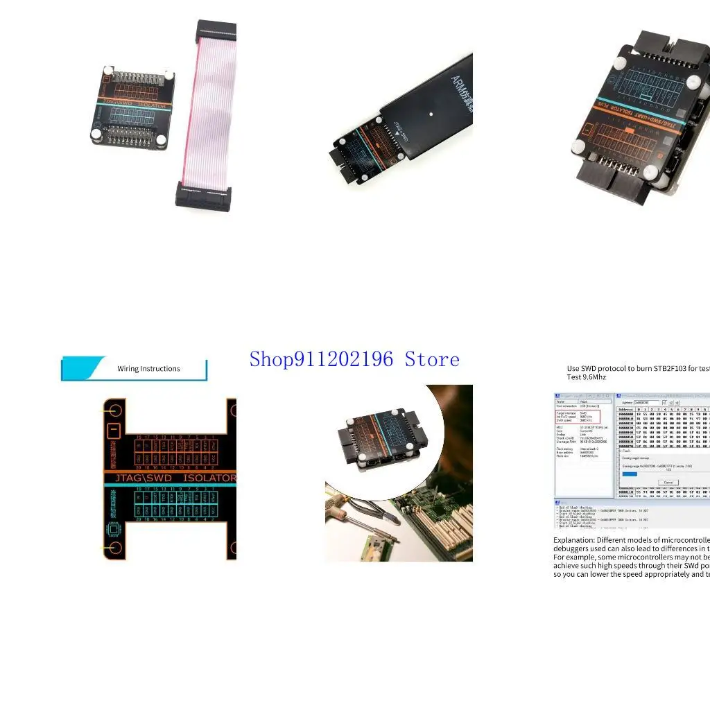 

P82A Electrical High-Voltages Isolation JTAG/SWD Isolator for Protect Debugger
