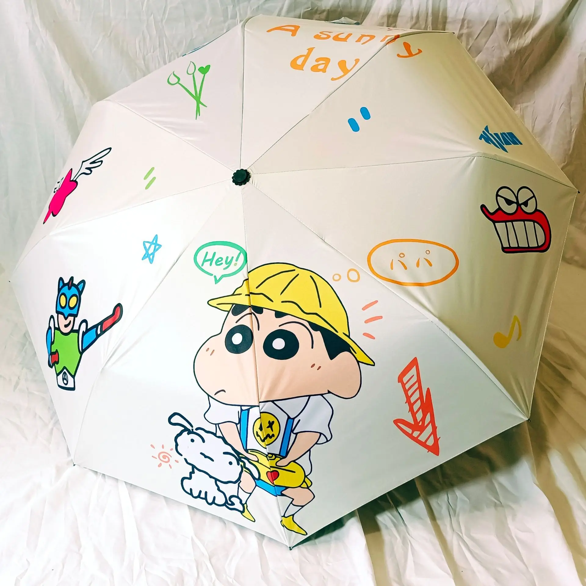 

Crayon Shin Chan Anime Figures Umbrella Automatic Folding Umbrella Cute Cartoon Sun UV Umbrella Holiday Gifts Toys Cosplay