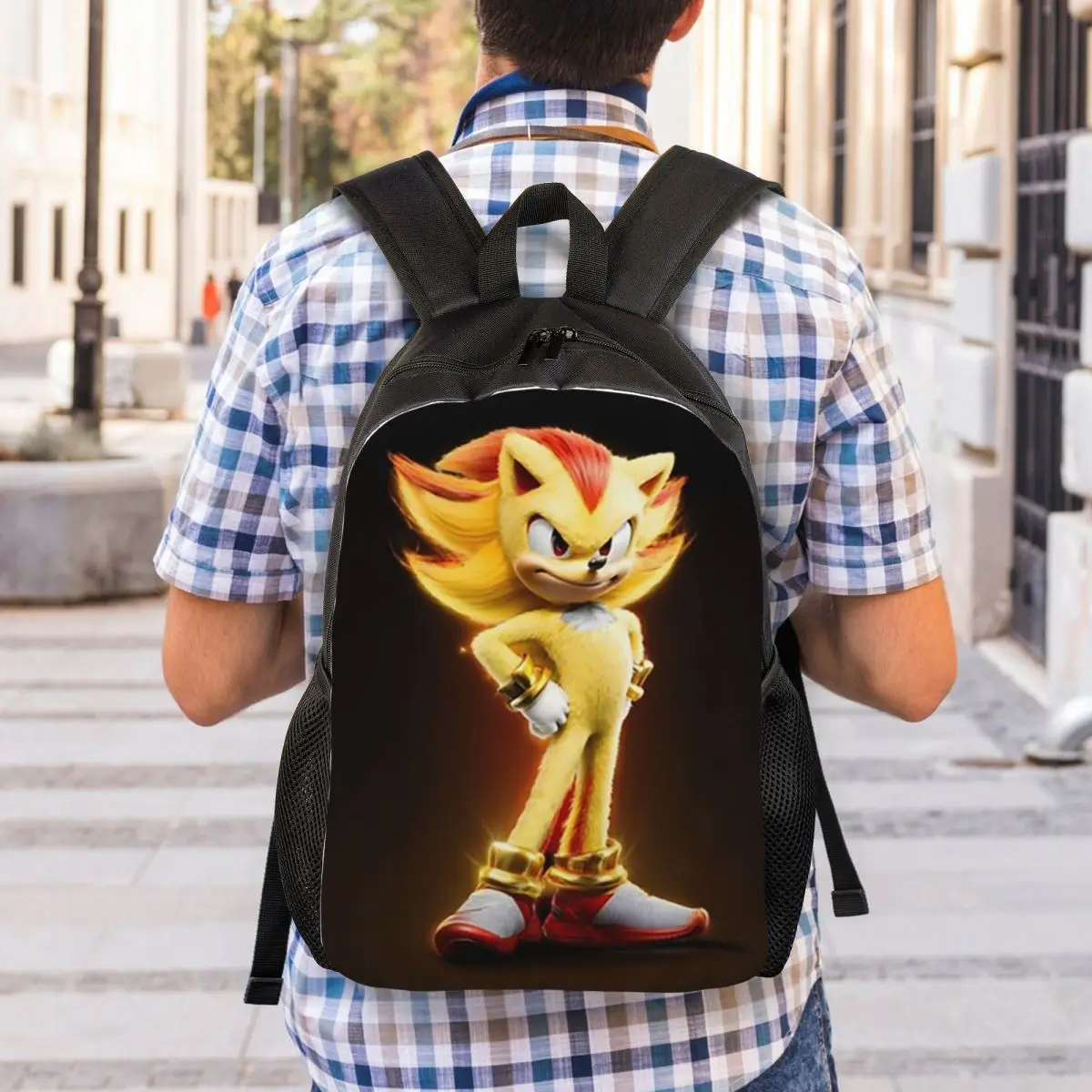 Super Shadow Backpack Student Boys Girls BookBag School Bag Laptop Shoulder Bags