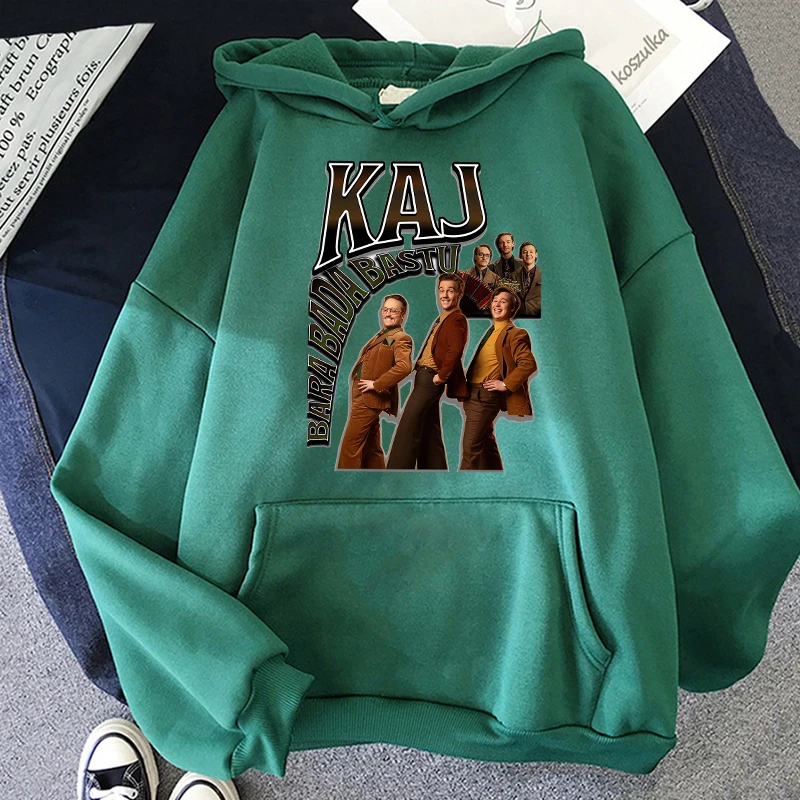 Y2K Kaz Bara Bada Bastu Suécia Eurovision 2025 Padrão Hoodies Moletom Casual Solto Pulôveres Unissex Criativo Estetica Fãs Tops #5