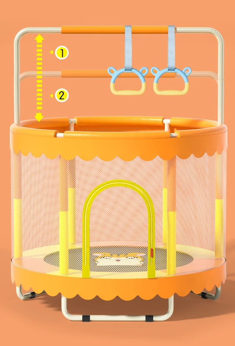 

Trampoline Home Children's Indoor Baby Jumping Bed Outdoor Large Bungee Jump with Protective Net Jumping
