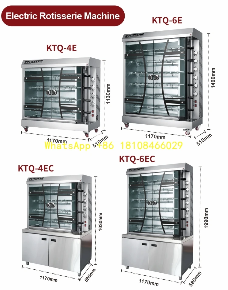 

Rotisserie Machine for Restaurants Factory Direct Sale Commercial Stainless Steel Electric Roast Grill Chicken