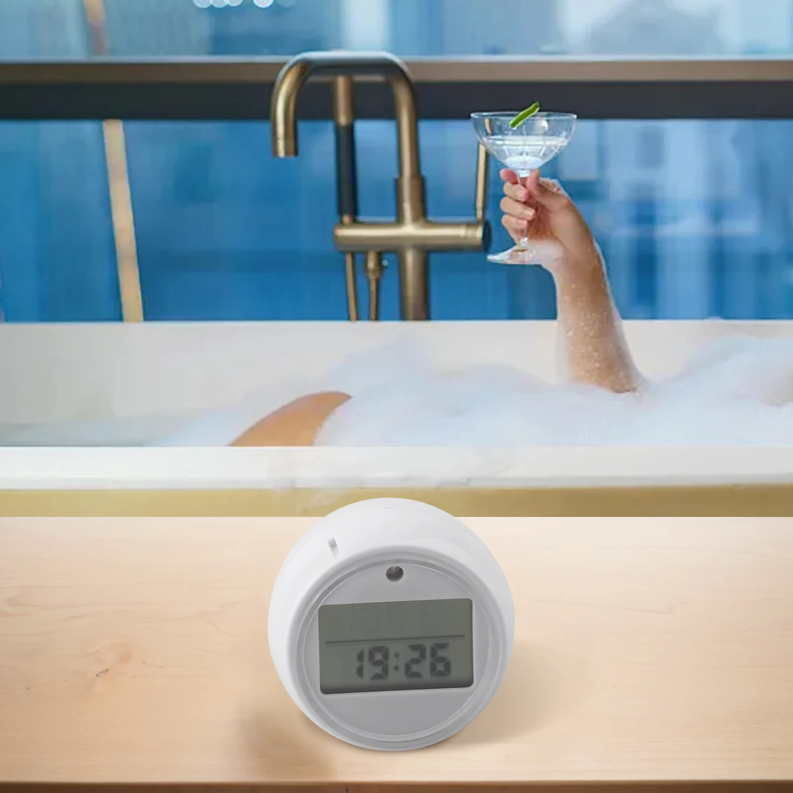 

Термометр для ледяной бани с таймером, автоматический термометр для воды для ледяной бани, автоматическая функция, водонепроницаемый электронный термометр