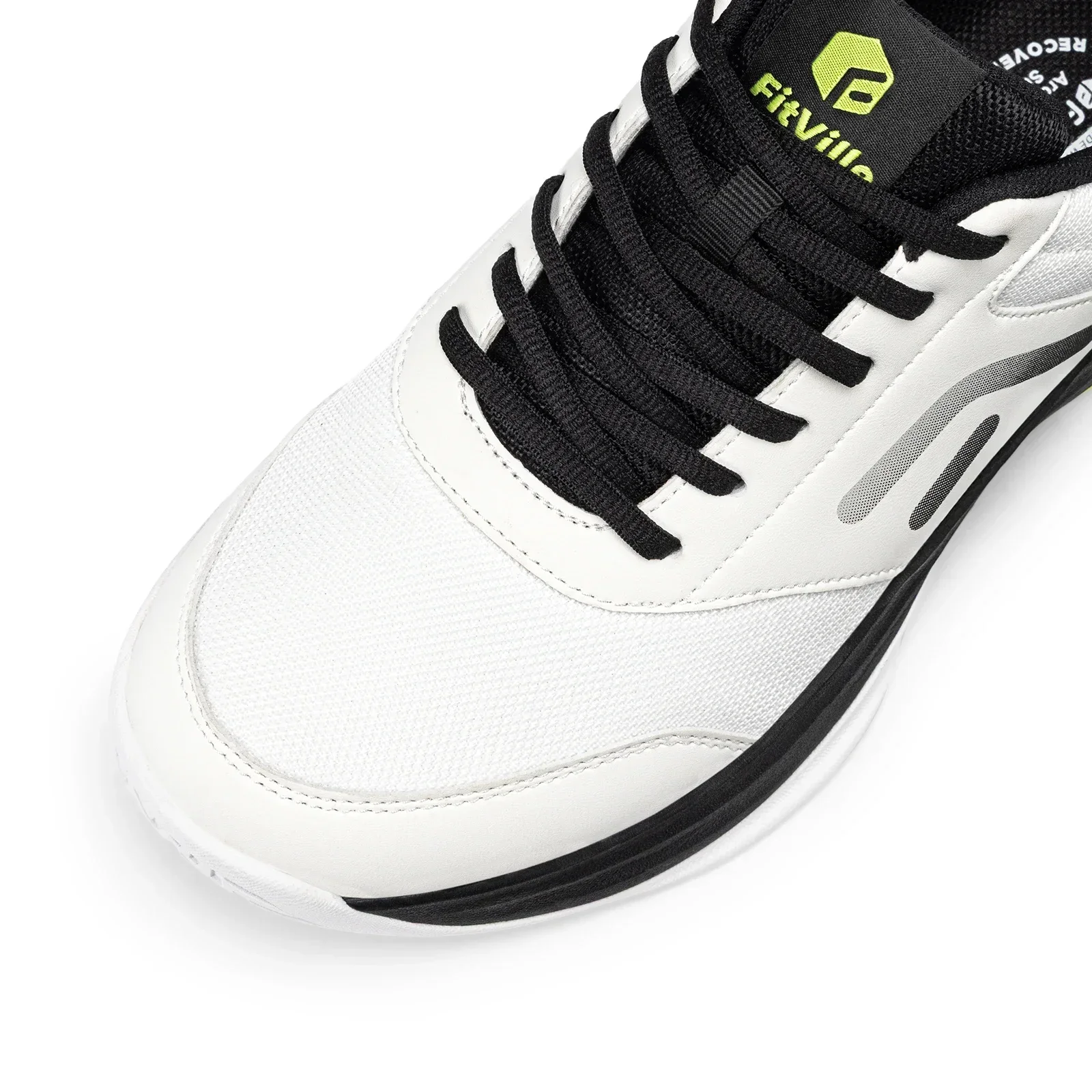 FitVille Herren Weite Pickleball- & Tischtennisschuhe, Bequeme Gepolsterte Hartschalen-Freizeitsneaker, Geeignet für Baseball-Schuhe – Detail 19