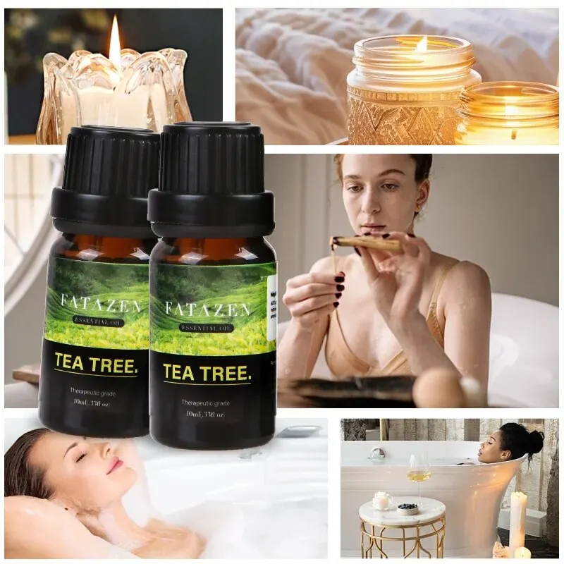 

100% Pure Natural Plants Essential Oil Full Body Massage Fragrance Help Sleep Stress Tea Tree Oil