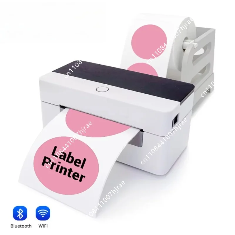 XP-D463B XP-D463E Custom 4 Inch Shipping Label Printer Mini Size Black & White Clear Printing Logistics Adhesive Sticker Machine