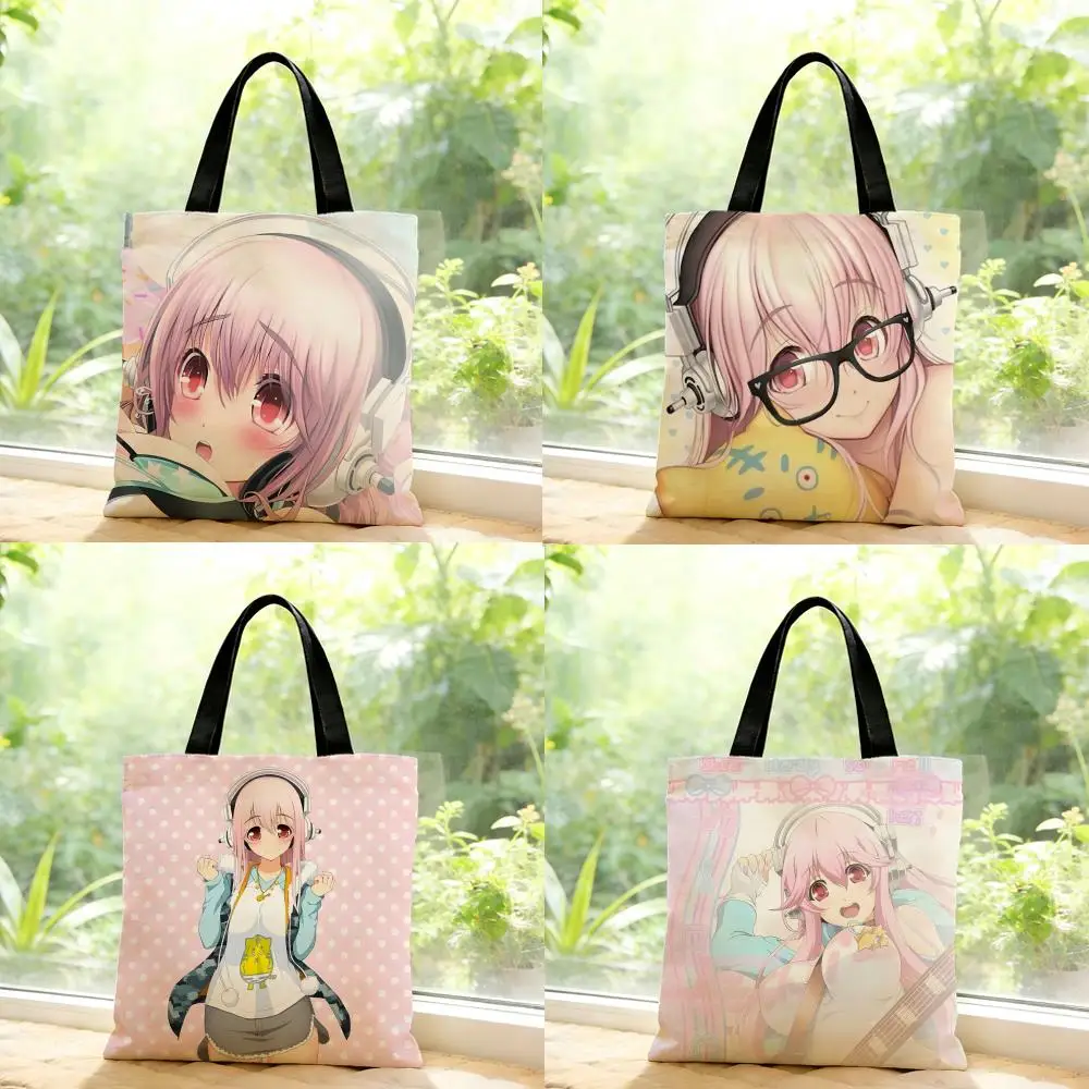 Fashion Cute Energetic S-Super Sonicos Storage Bags Outdoor Series Print Design Portable Shoulder Bags Daily Shopping Bags