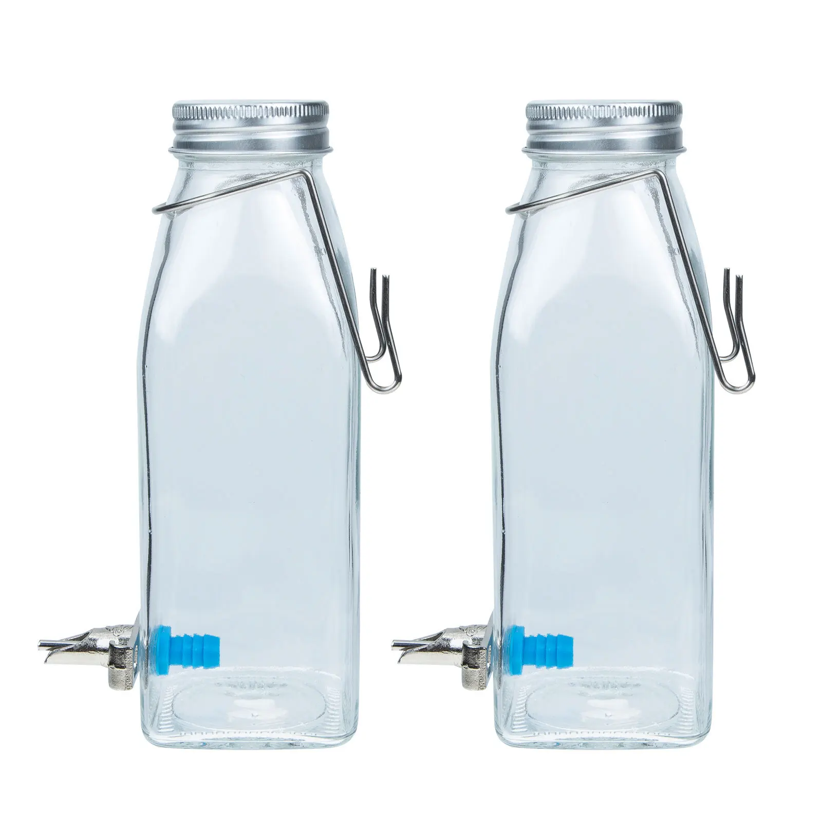 

1Set Small Pet Water Dispenser Hanging Rabbit Water Bottle High-Capacity Biter-Resistant Feeder for Hamster Guinea Pig Hedgehog