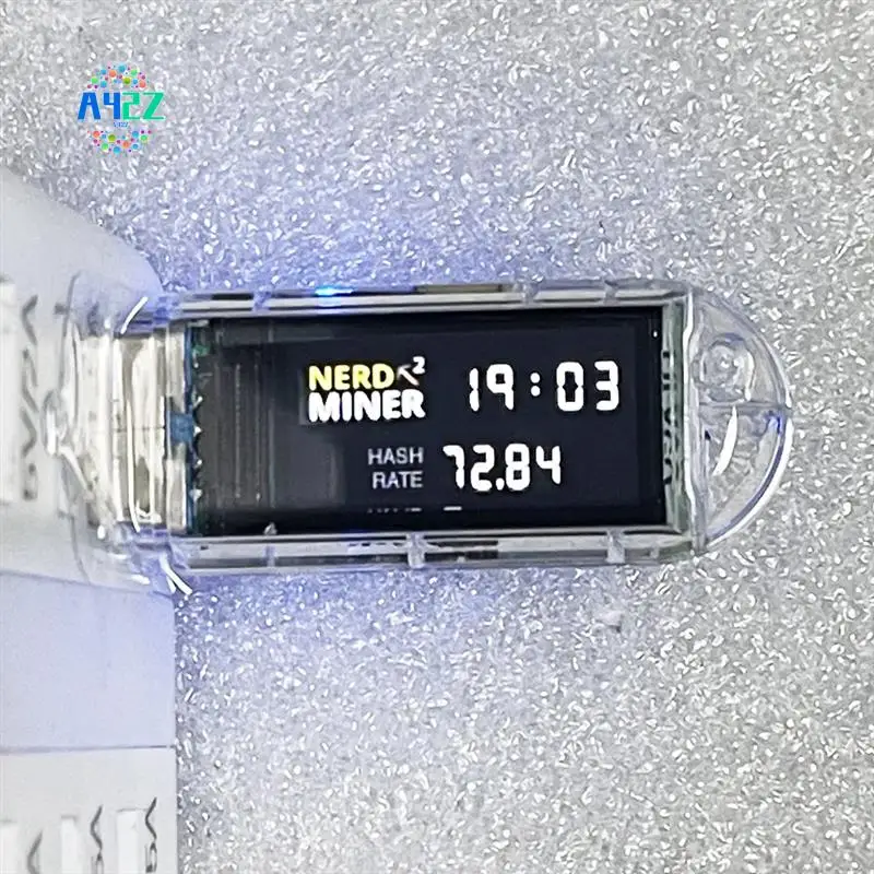 

A42Z-Mini USB Mining Machine Nerdminer V2 74KH/S USB BTC Crypto Miner Solo Lottery Miner BTC Solo Miner With Display