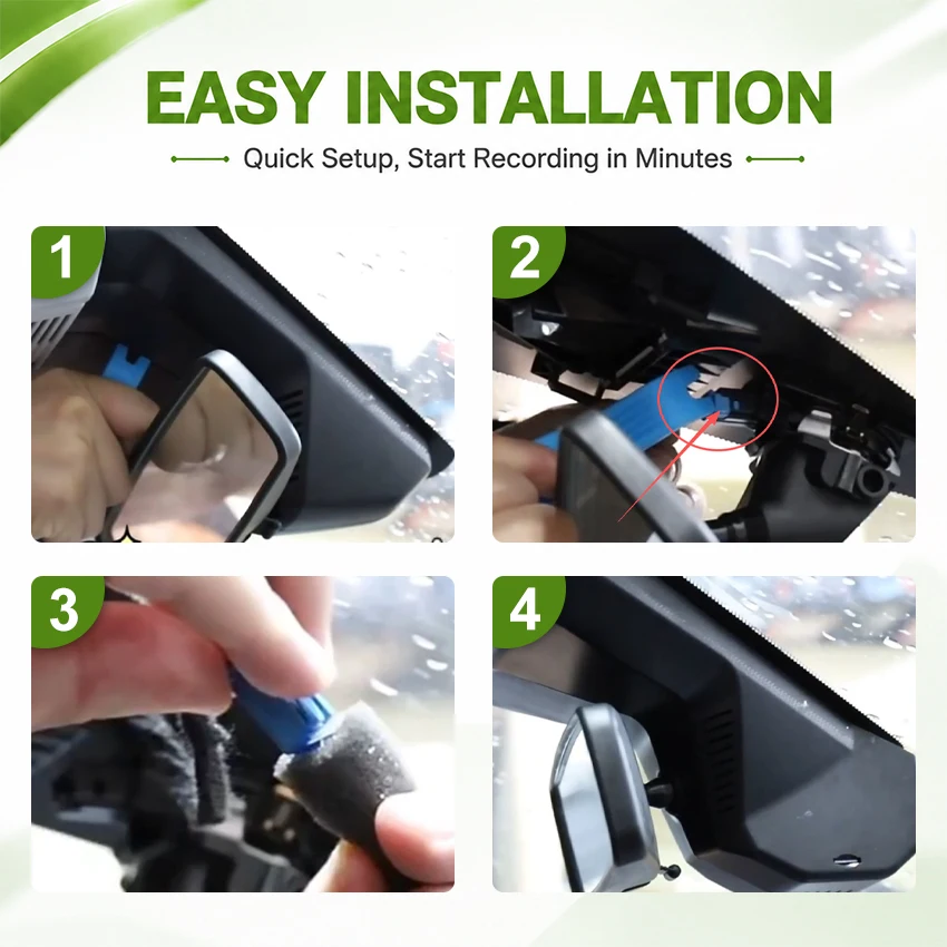For Peugeot 3008 Allure 4008 5008 GT DS7 CROSSBACK Citroen C5 X7 Car Dash Cam Camera DVR Wifl Plug And Play Video Recorder