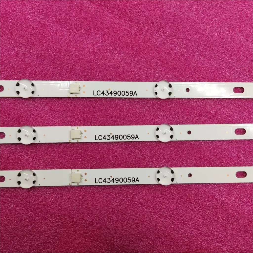 3 PCS LED Backlight strip for 43UJ635V 43UK6300PLB 43UJ651V 43UJ634V 43UJ630V 43UJ561V 43UJ655V LC43490059A LC43490058A