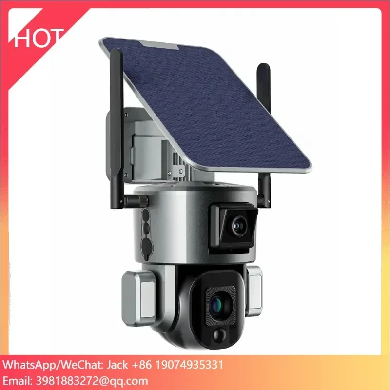 ระบบกล้องวงจรปิดพลังงานแสงอาทิตย์ 5Y 8MP 4G Wifi ความละเอียด 4k Full HD IP PTZ 8MP 4G ไร้สาย 4G LTE
