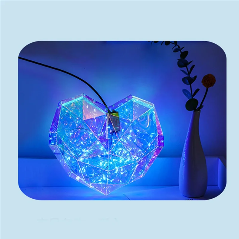 AB02 1 Piece Heart Night Light USB Illusion Night Lamp USB Night Light Gifts For Children Boy Girls