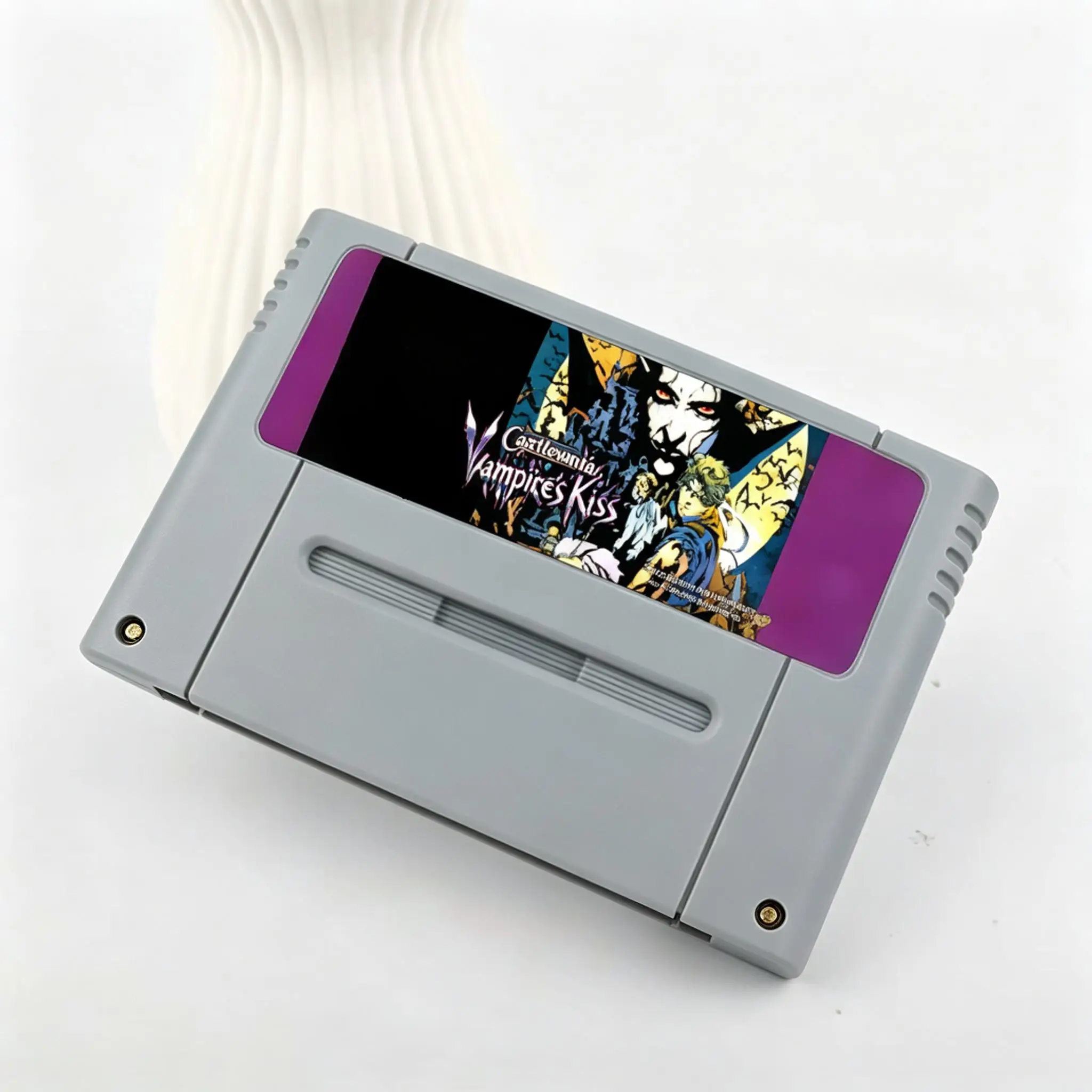 Link 02 Classic Vintage Castlevania Dracula X 16bit Game Cartridge Plug and Play Gray Shell For SNES PAL NTSC Game Console