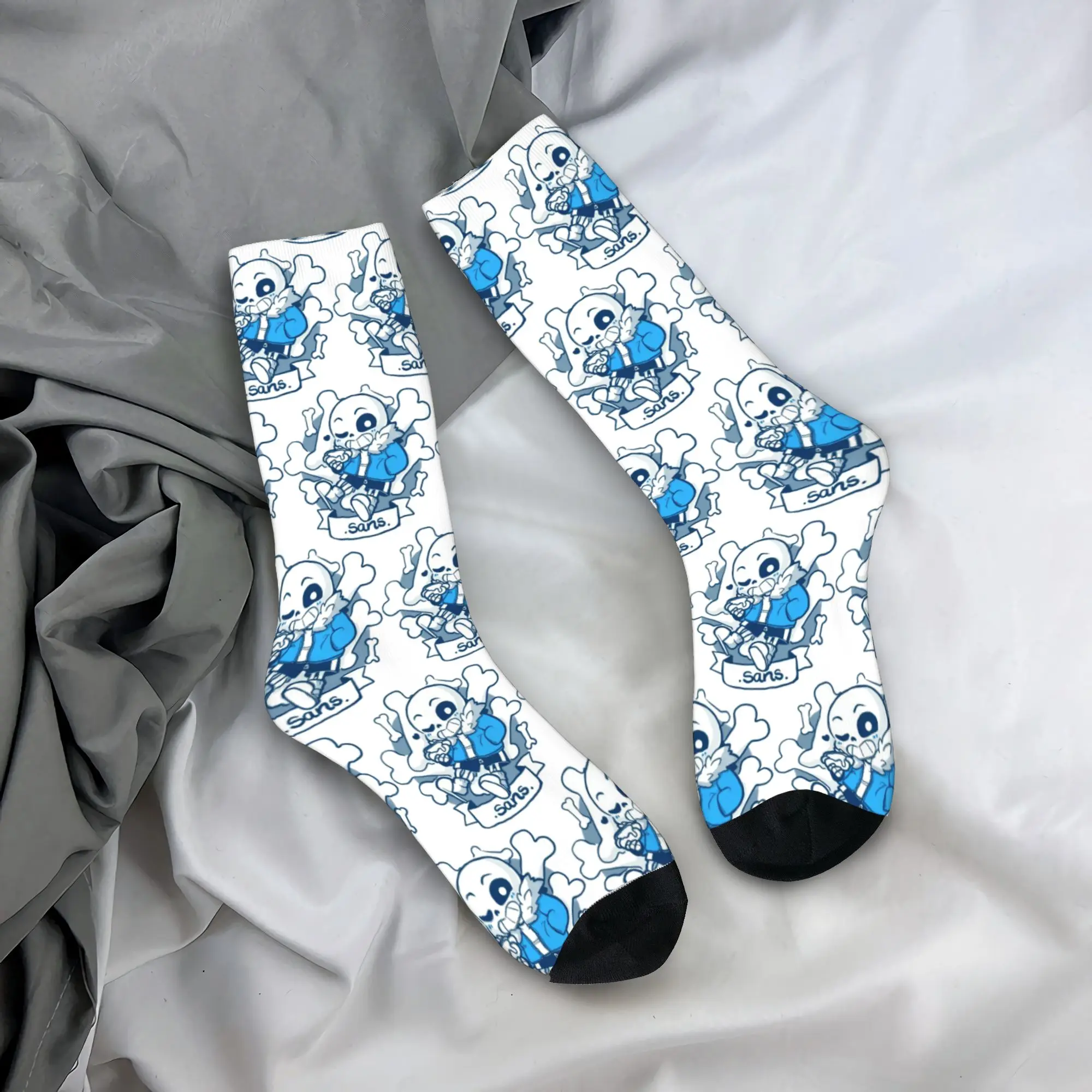 Happy Funny Mens Socks Casual Undertale Megalovania Sans Chibi Art  Video Game Sock Graphic Women Stockings Summer Autumn Winter