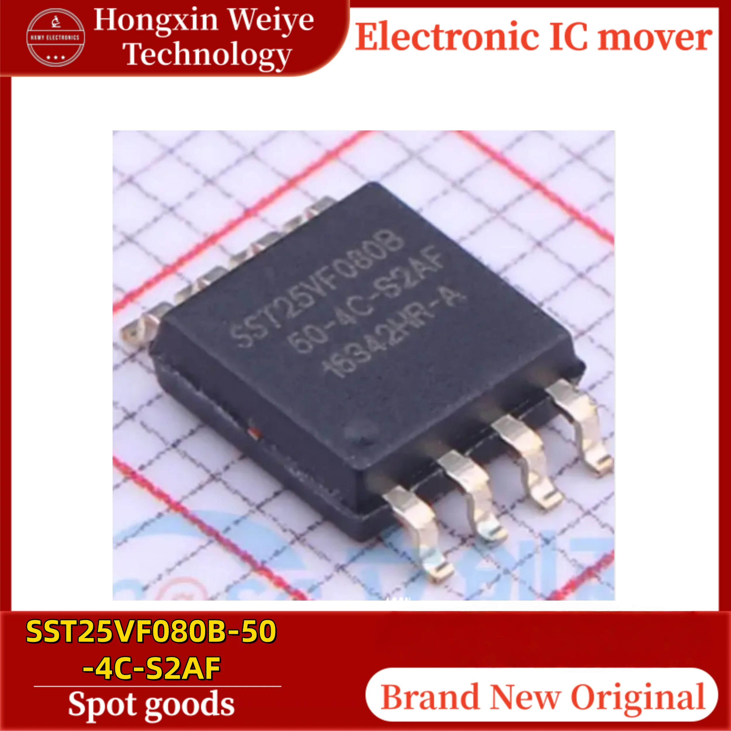 

5/10 PCS SST25VF080B-50-4C-S2AF SOP-8 2.7V~3.6V Memory IC Brand New In Stock