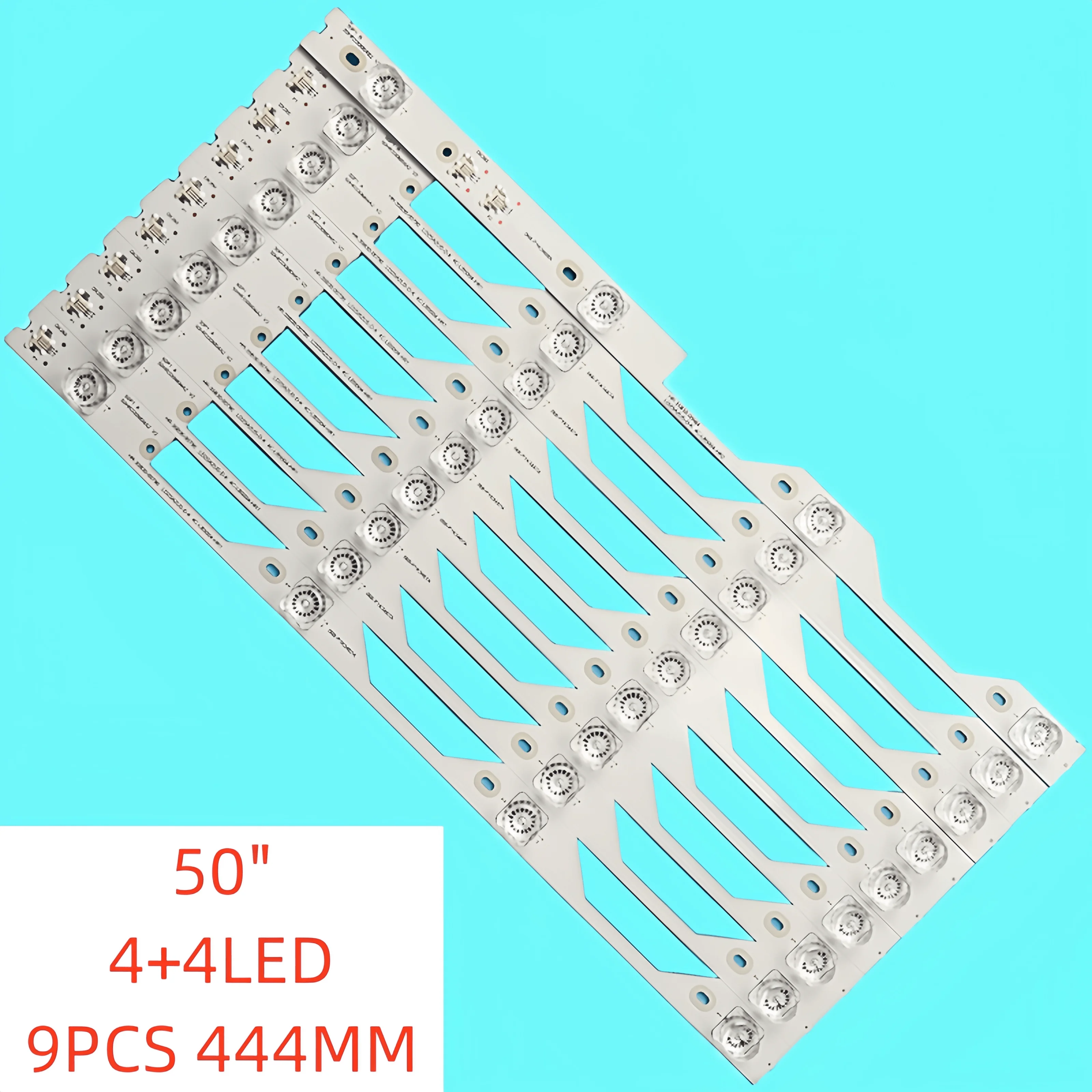 

9pcs/set 4+4lamp New LED Backlight Strip for TCL 50 inch L50P1S-F L50P1-UD 50HR330M04A2 50HR330M04B 4C-LB5004-HR2 4C-LB5004-HR1