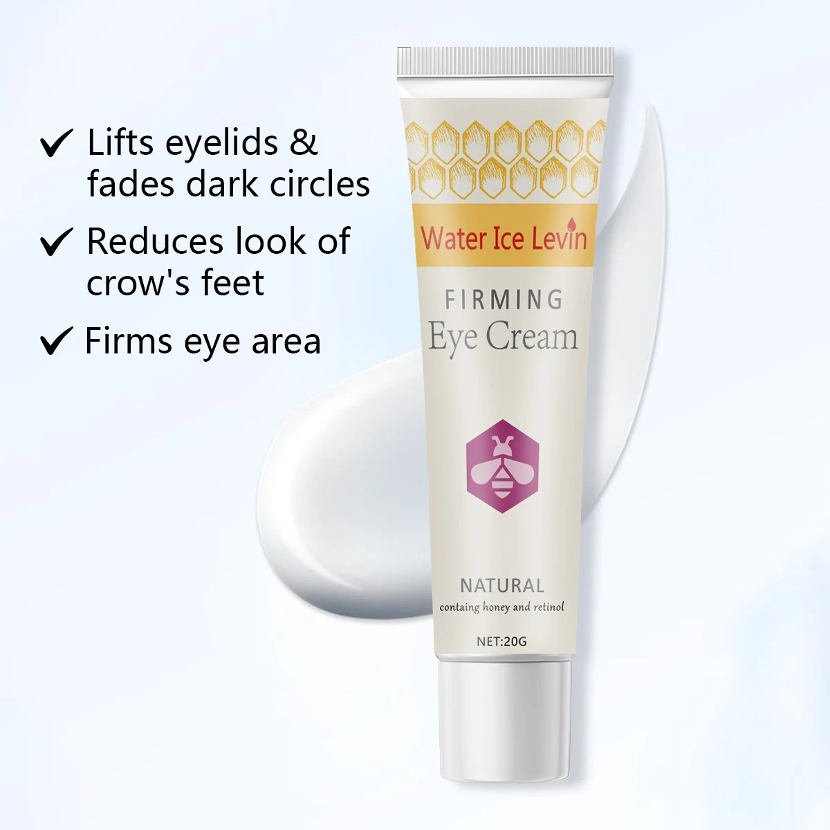 كريم العين، غني بالعسل الطبيعي عالي الجودة، يمكنه القضاء على الهالات السوداء بشكل فعال بسبب البقاء متأخرًا يخترق ويغذي العينين #5