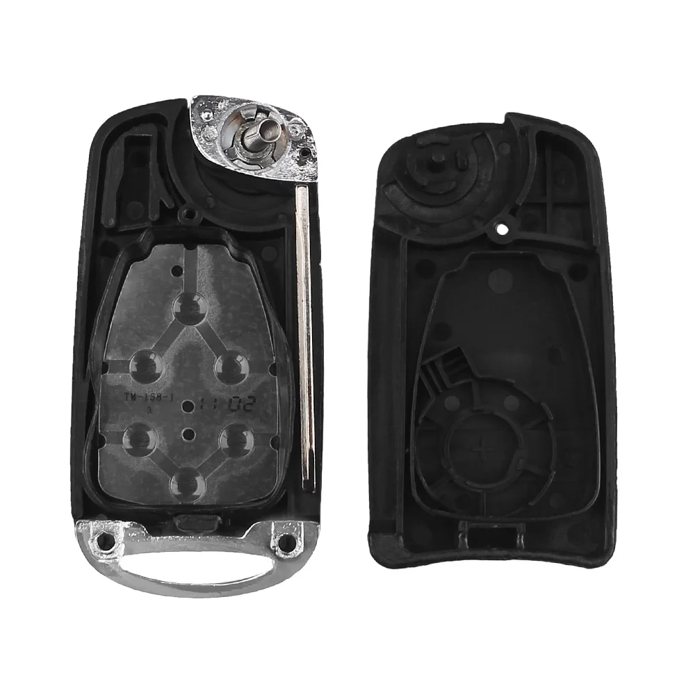 Dandkey-Coque de clé à rabat modifiée pour Jeep, Dodge Compass, Wrangler, Fosot, Fob, fusible 300C, 2 boutons, 3/4 boutons, étui à clé de voiture à