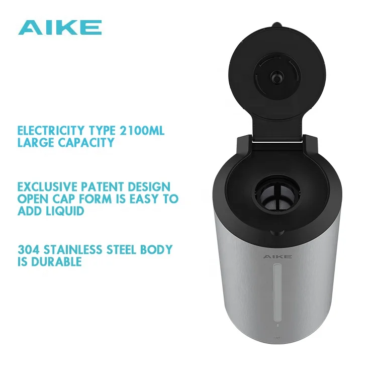 Wholesale Modern AK3131 New Design Touchless Sanitizer Liquid 2100ml Smart Sensor Spray Soap Dispenser