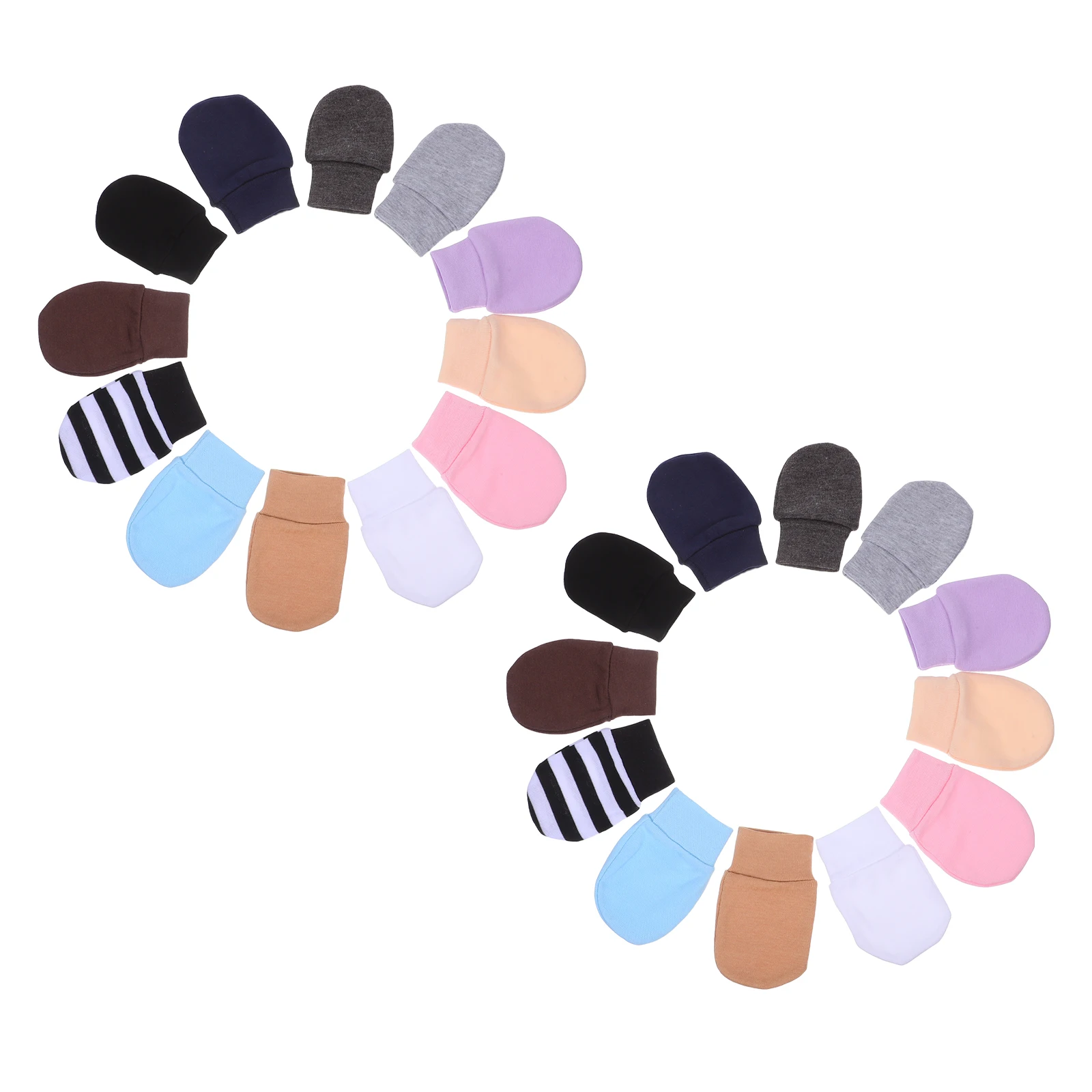 

Newborn No-Scratch Cotton Gloves Soft Infant Hand Covers Unisex 0-6 Months Breathable Lightweight Easy Wear For All