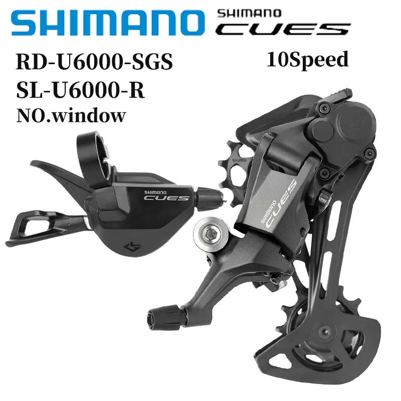 SHIMANO CUES U6000 10 Speed Transmission Kit Gear Lever SL-U6000-10R Rear Derailleur RD-U6000-SGS For MTB Bike Original Parts