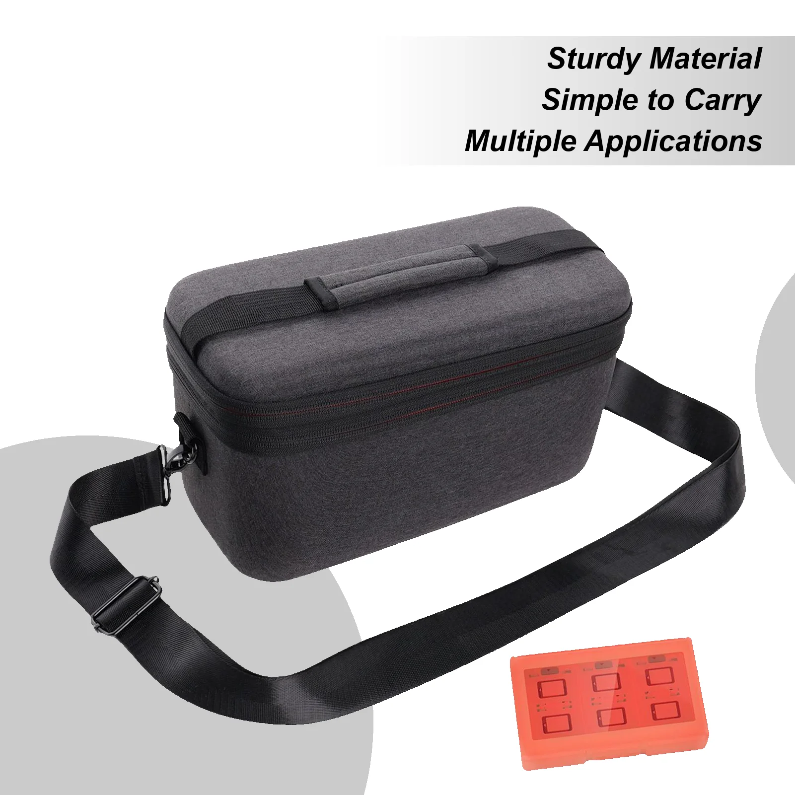 

Gaming Console Bag Gear Protective Shell Lightweight Protective Storage Divided Organizer For Gaming Controller Cables