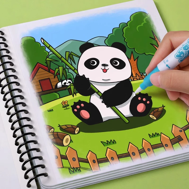 Sihirli Kitap Çizim Su Boyama Yaratıcı Boya Oyunları Çocuk Oyuncakları 2 Yaşındaki Montessori Eğitici Oyuncaklar Yeniden Kullanılabilir