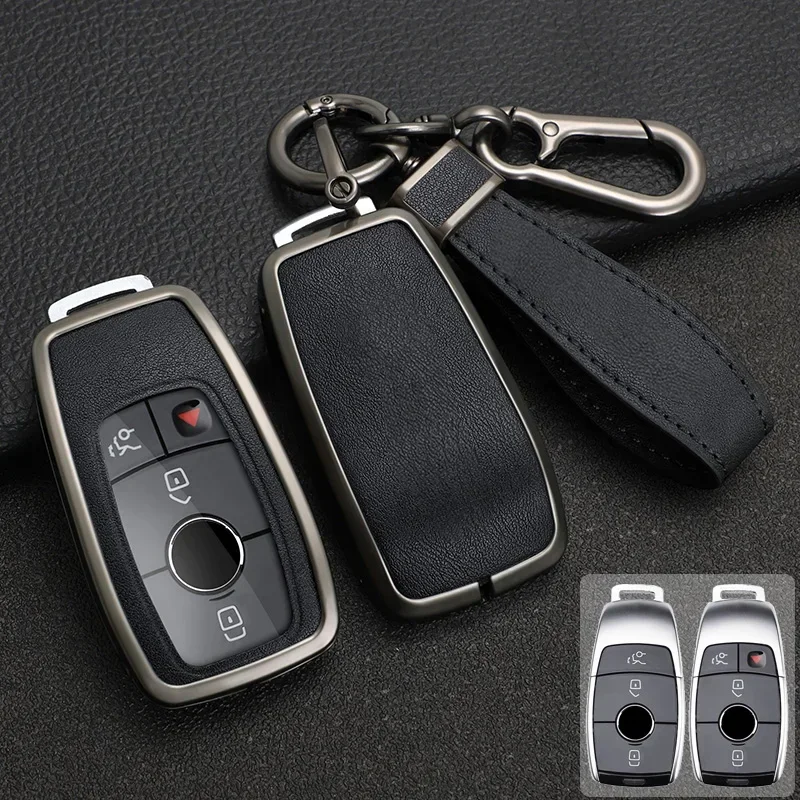 

Car Key Case Cover For Mercedes Benz C E S G Class GLC CLE CLA GLB GLS W177 W205 W213 W222 X167 E200 E400 E63 S550 S560 C260 AMG