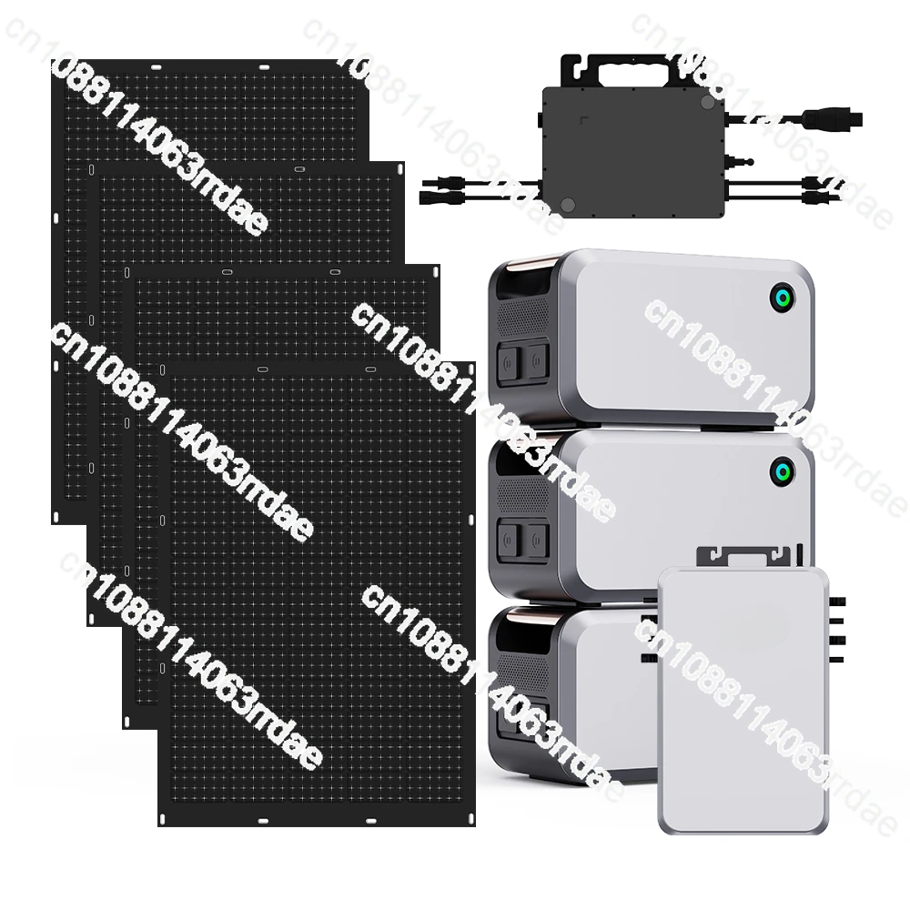 

Complete Lithium-Ion Battery MPPT/PWM Monocrystalline Silicon Panels Solar Power Electric System Sets Solar System High Solar