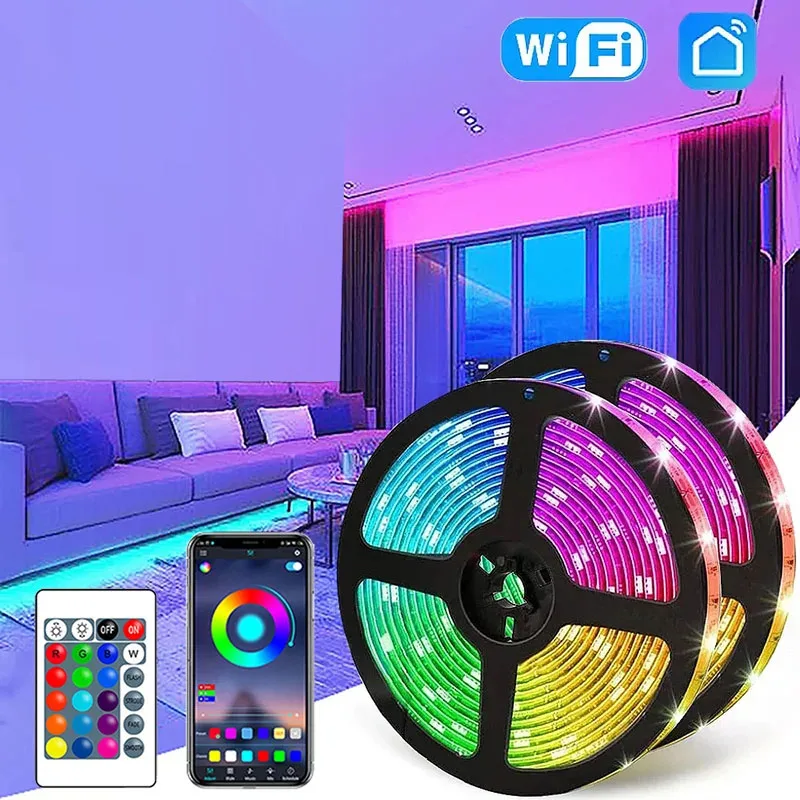 USB LED Strip Lights APP Control Color Changing 5050 RGB Led Light Flexible Lamp Tape for Room Decoration TV Backlight