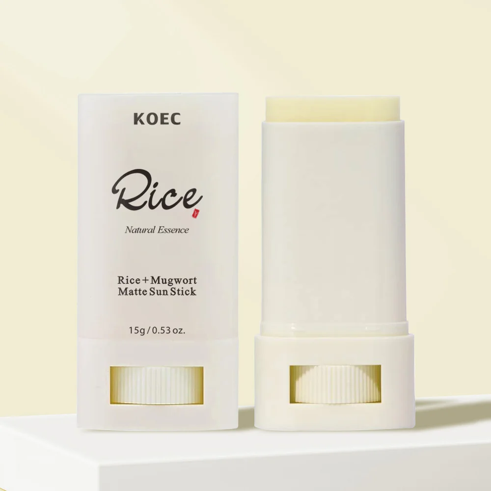 A haste protetora fosca SPF50++ contém ingredientes de arroz e cúrcuma, protege contra proteção solar e anti-oxidação