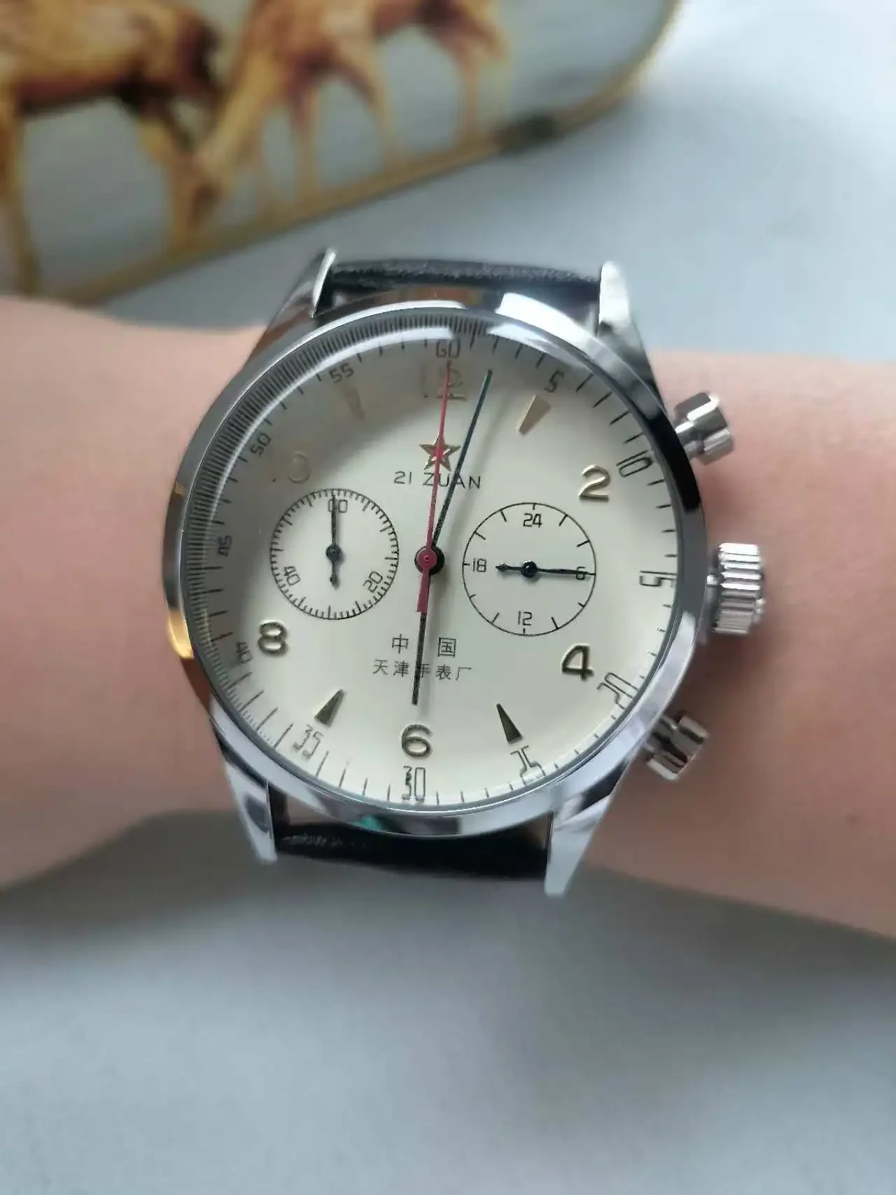 2026 New Seagull 1963 Pilot Aviation Chronograph Precise Timing Men's Quartz Watch Life Waterproof Date Gift Versatile