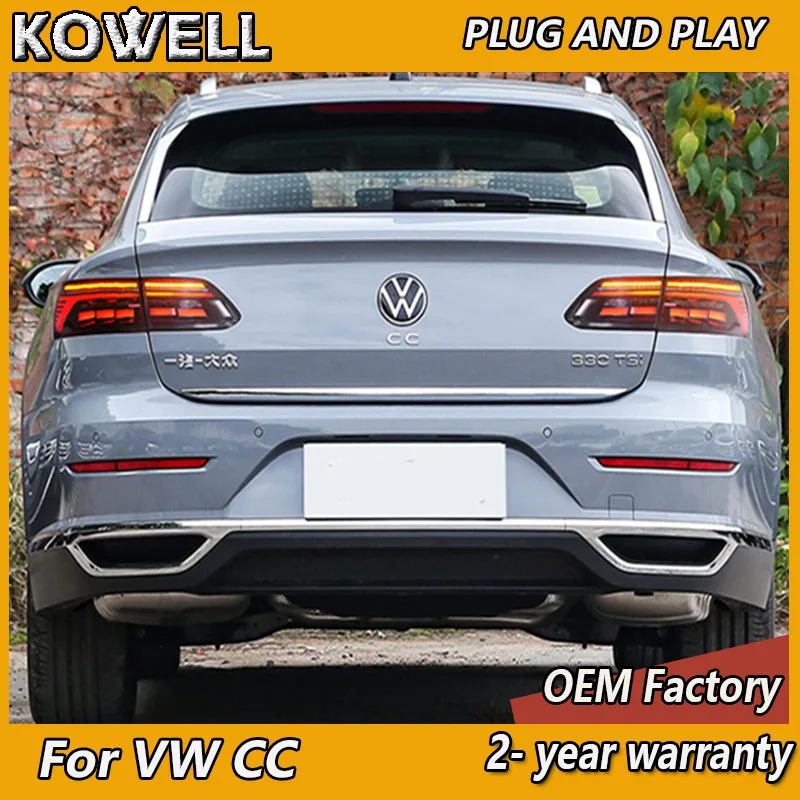 

Стайлинг автомобиля для Volkswagen CC Задний фонарь 2019-2023 VW CC Задние фонари Задние DRL Противотуманные тормозные указатели поворота заднего хода