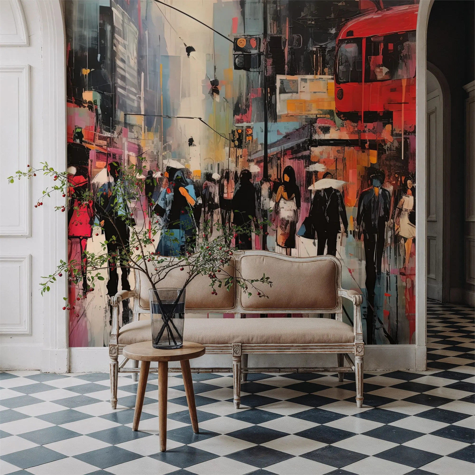 Custom Hello Oxford Street Wallpaper for Walls Made to Measure Large Wall Mural
